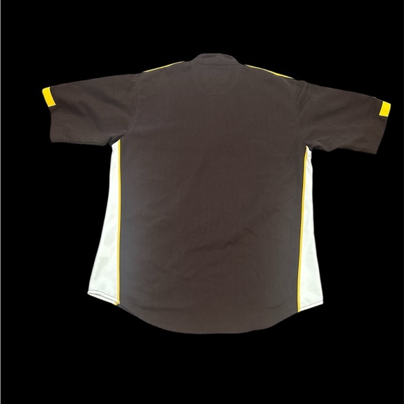 Chase Authentics NASCAR UPS Mens Size M Winston Cup Quarter Zip Shirt Brown - Picture 12 of 15